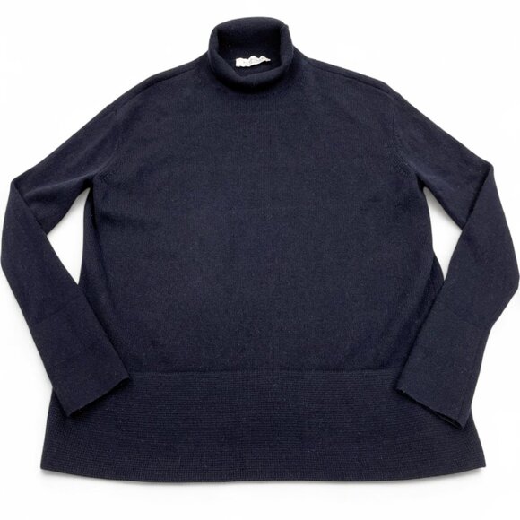 Everlane Women's Dark Black Cashmere Turtleneck Sweater Size Small - Picture 1 of 8